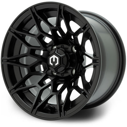 MODZ® Galaxy Matte Black 12" Golf Cart Wheel