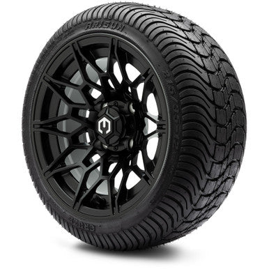 MODZ® 12" Galaxy Matte Black Wheels & Street Tires Combo