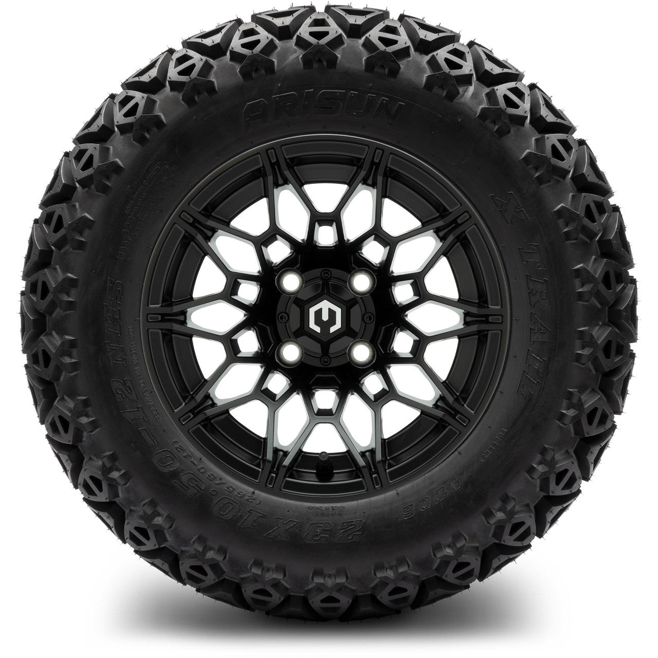 MODZ® 12" Galaxy Matte Black Wheels & Off-Road Tires Combo