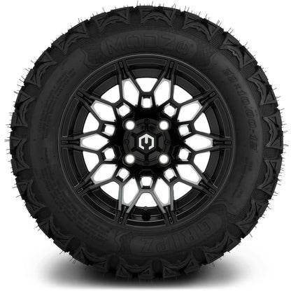 MODZ® 12" Galaxy Matte Black Wheels & Off-Road Tires Combo