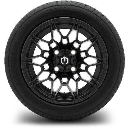 MODZ® 12" Galaxy Matte Black Wheels & Street Tires Combo
