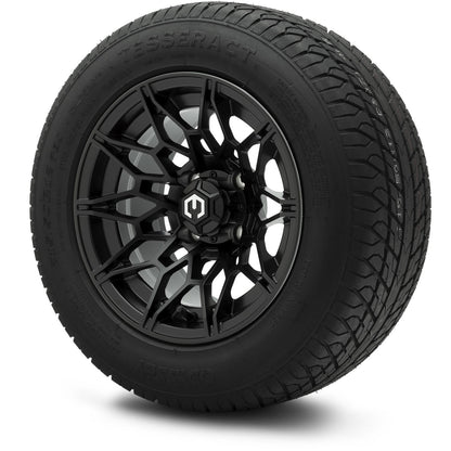 MODZ® 12" Galaxy Matte Black Wheels & Street Tires Combo
