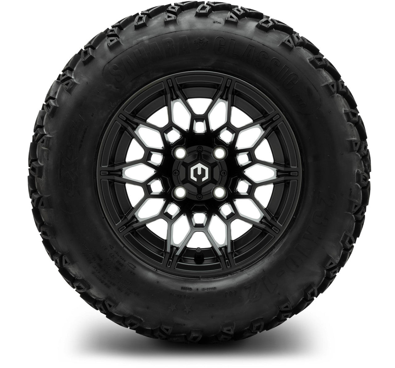 MODZ® 12" Galaxy Matte Black Wheels & Off-Road Tires Combo