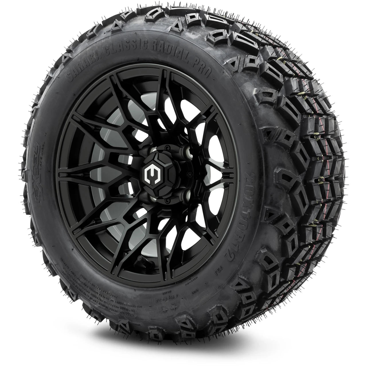 MODZ® 12" Galaxy Matte Black Wheels & Off-Road Tires Combo