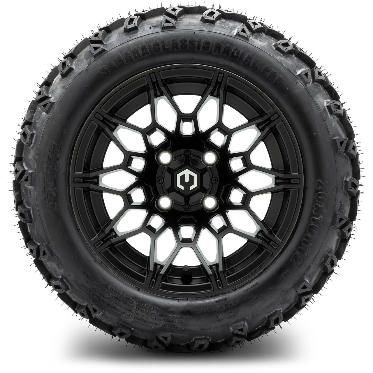 MODZ® 12" Galaxy Matte Black Wheels & Off-Road Tires Combo