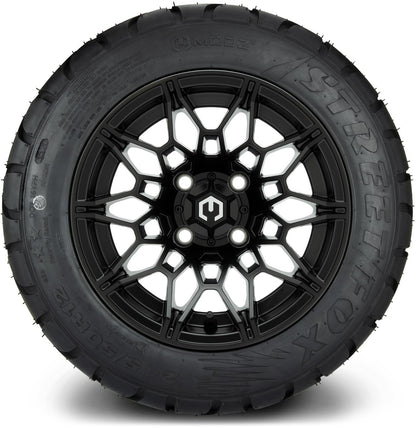 MODZ® 12" Galaxy Matte Black Wheels & Street Tires Combo
