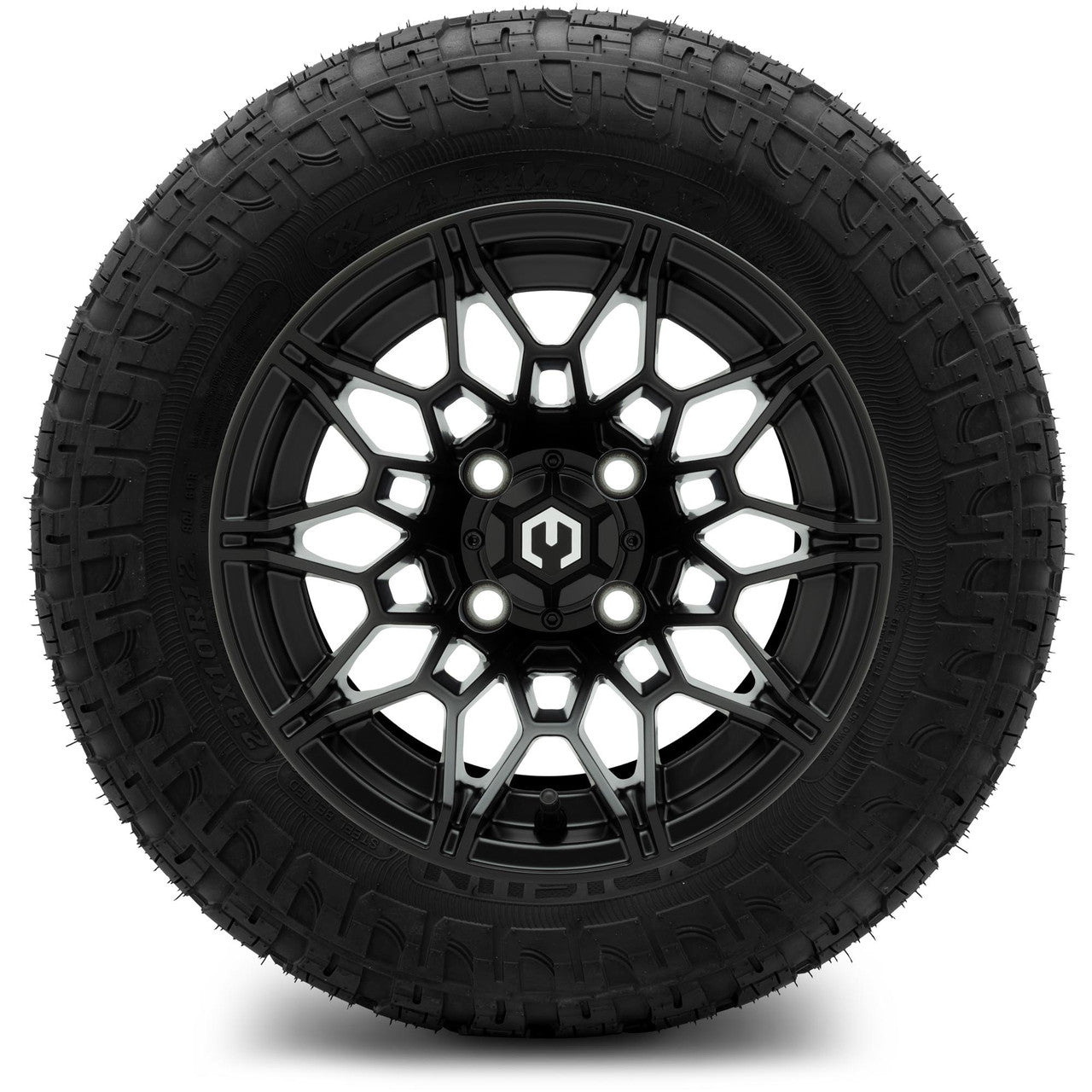 MODZ® 12" Galaxy Matte Black Wheels & Off-Road Tires Combo