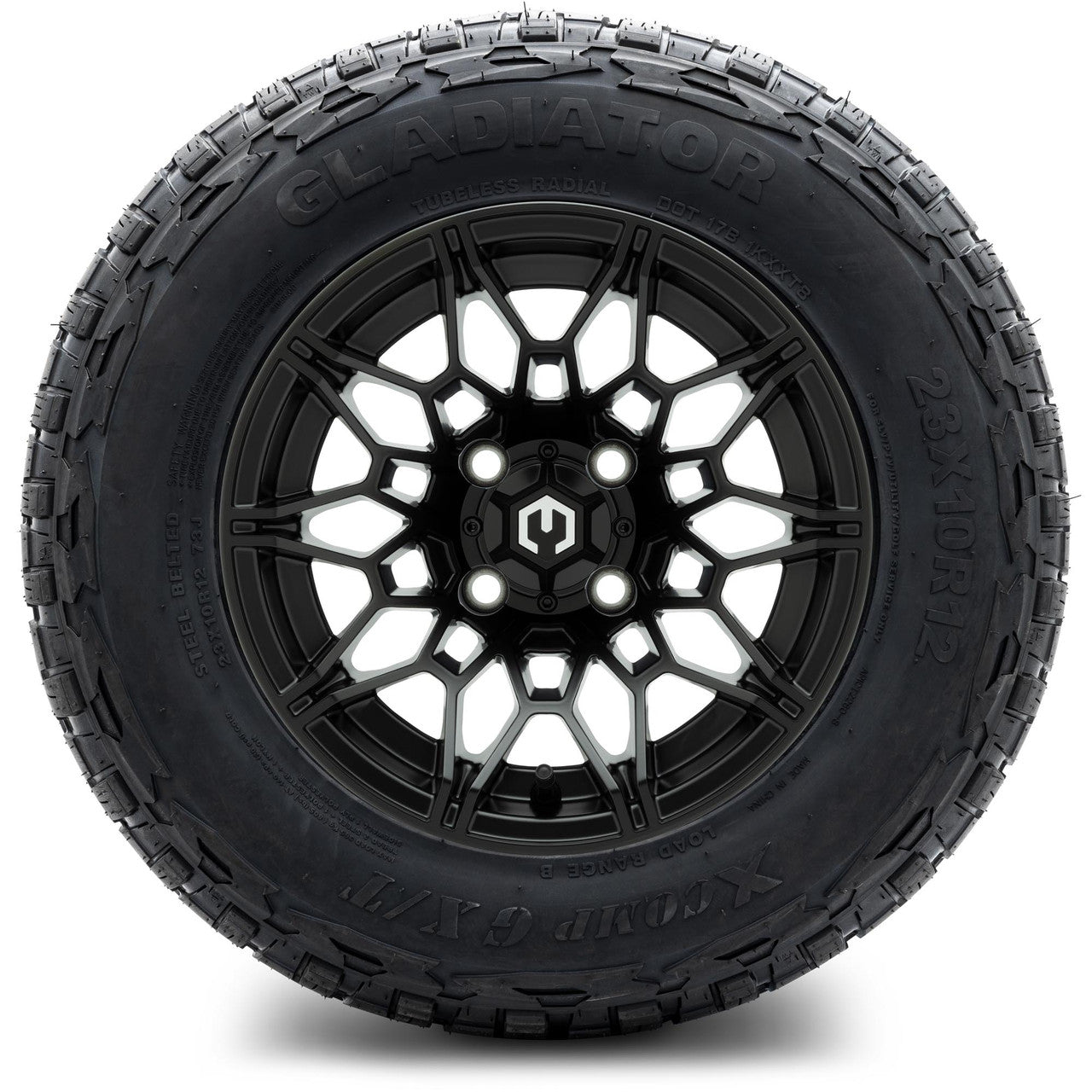 MODZ® 12" Galaxy Matte Black Wheels & Off-Road Tires Combo