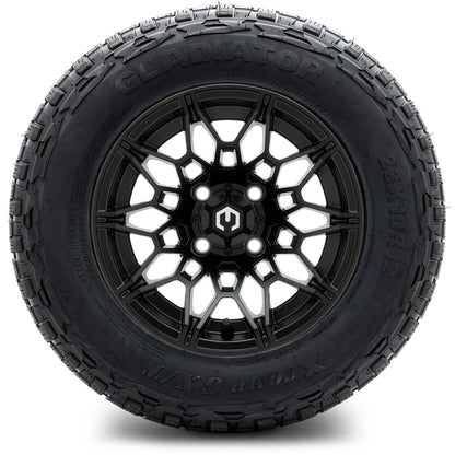 MODZ® 12" Galaxy Matte Black Wheels & Off-Road Tires Combo