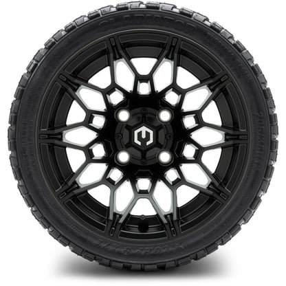 MODZ® 12" Galaxy Matte Black Wheels & Off-Road Tires Combo