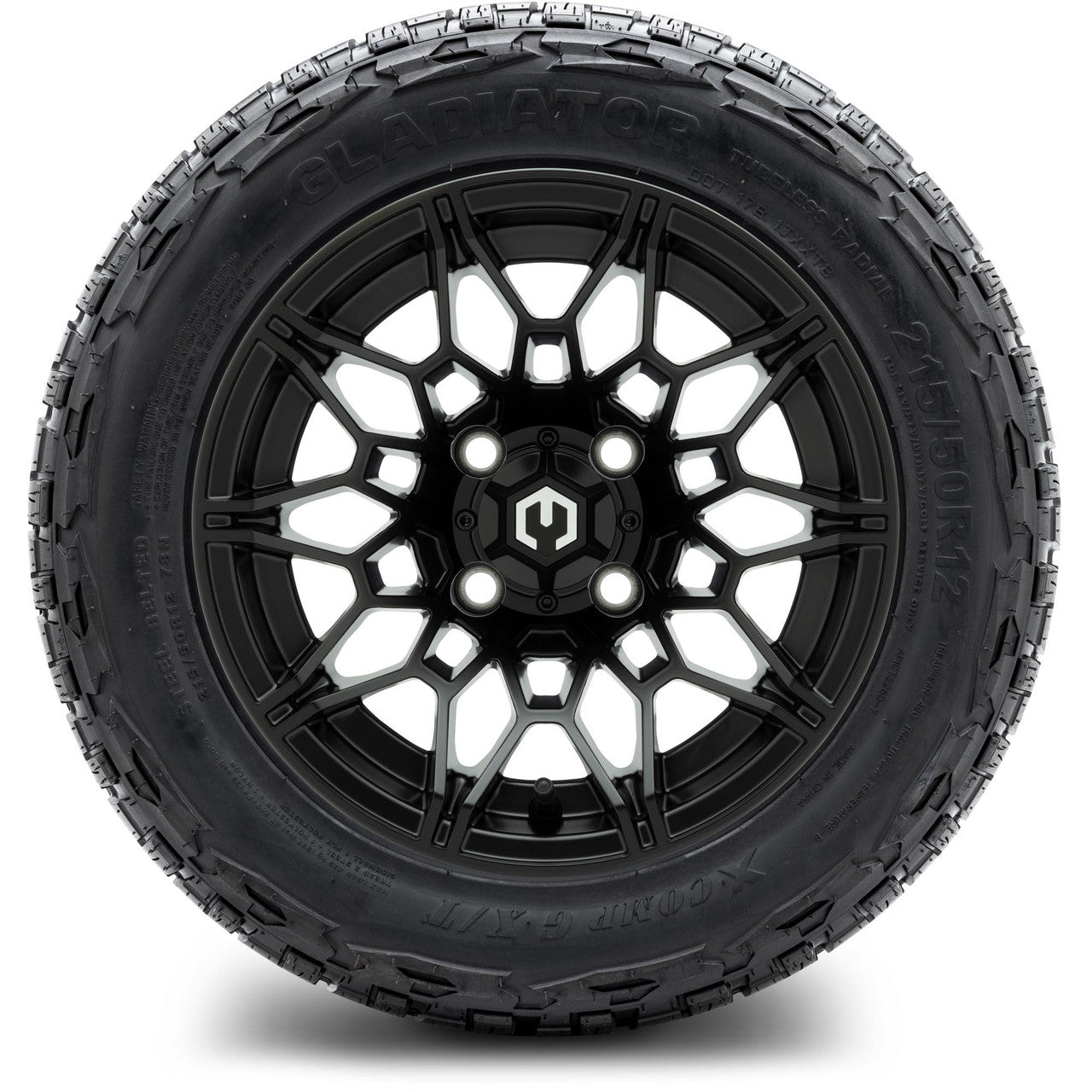 MODZ® 12" Galaxy Matte Black Wheels & Off-Road Tires Combo
