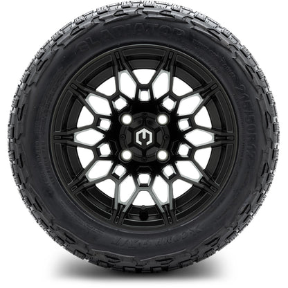 MODZ® 12" Galaxy Matte Black Wheels & Off-Road Tires Combo