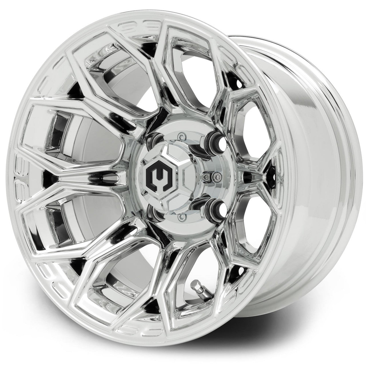MODZ® Halo Chrome 12" Golf Cart Wheel