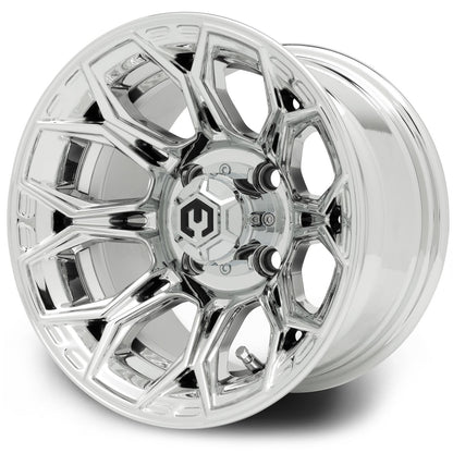 MODZ® Halo Chrome 12" Golf Cart Wheel