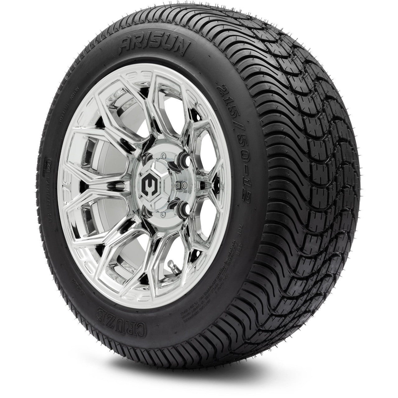 MODZ® 12" Halo Chrome Wheels & Street Tires Combo