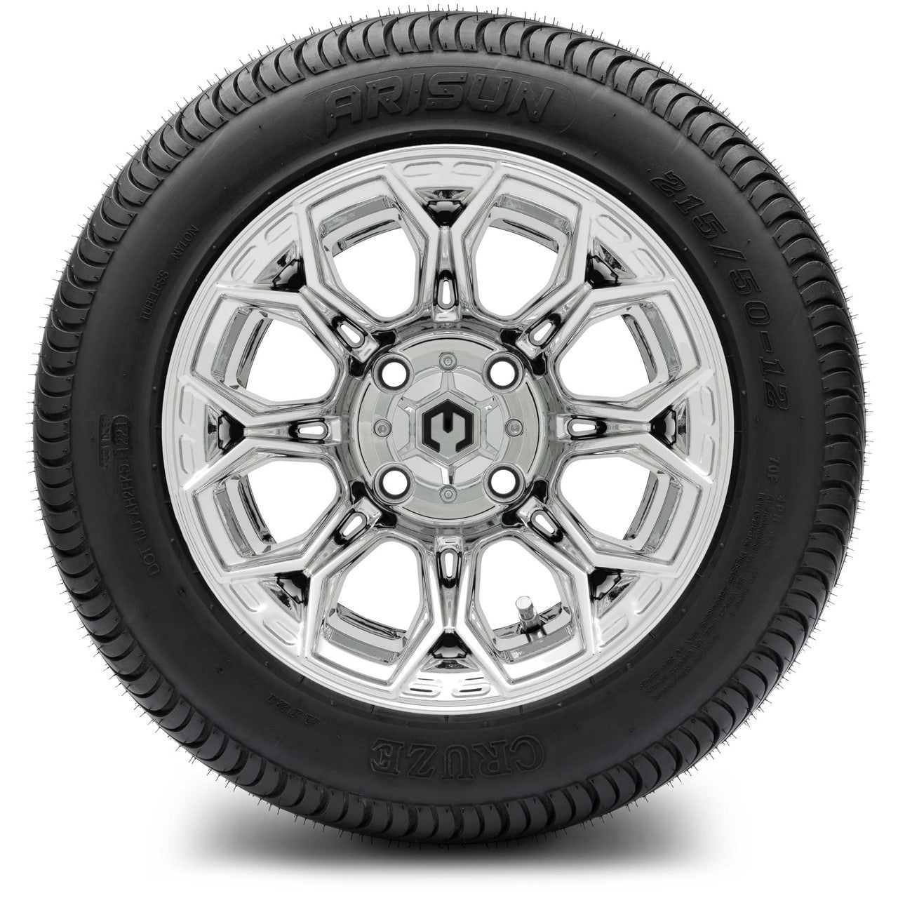 MODZ® 12" Halo Chrome Wheels & Street Tires Combo