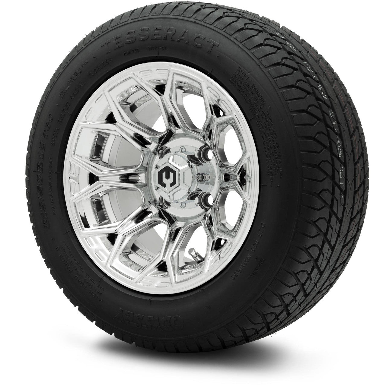 MODZ® 12" Halo Chrome Wheels & Street Tires Combo