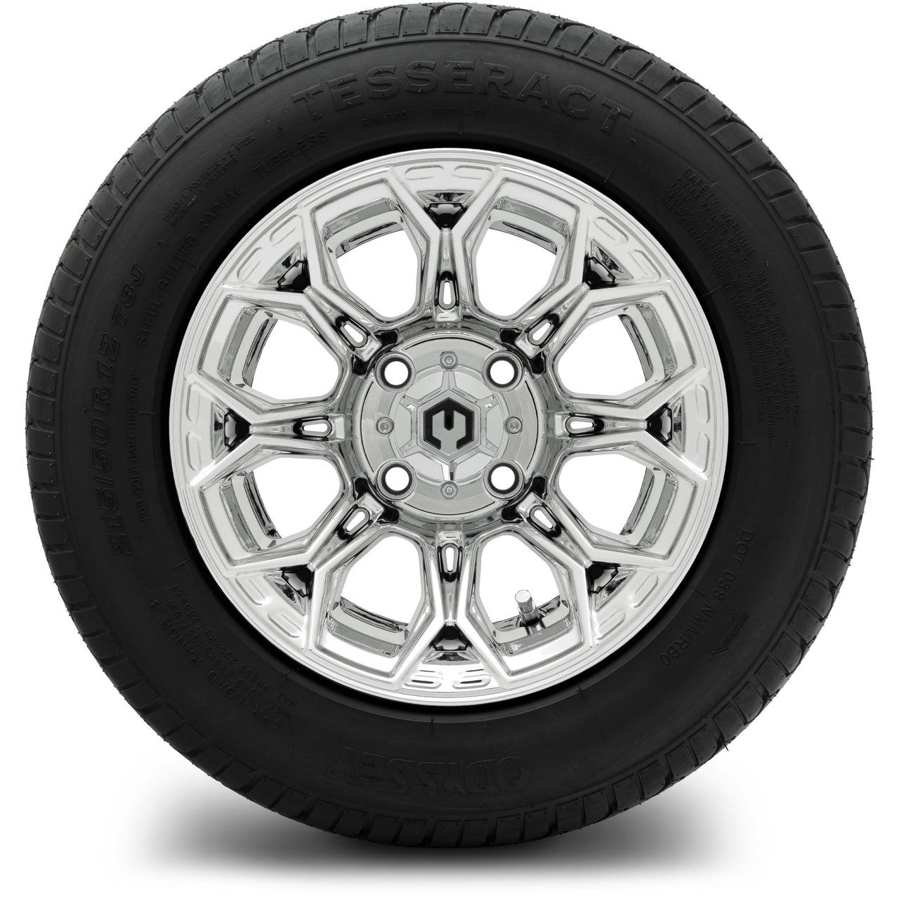 MODZ® 12" Halo Chrome Wheels & Street Tires Combo