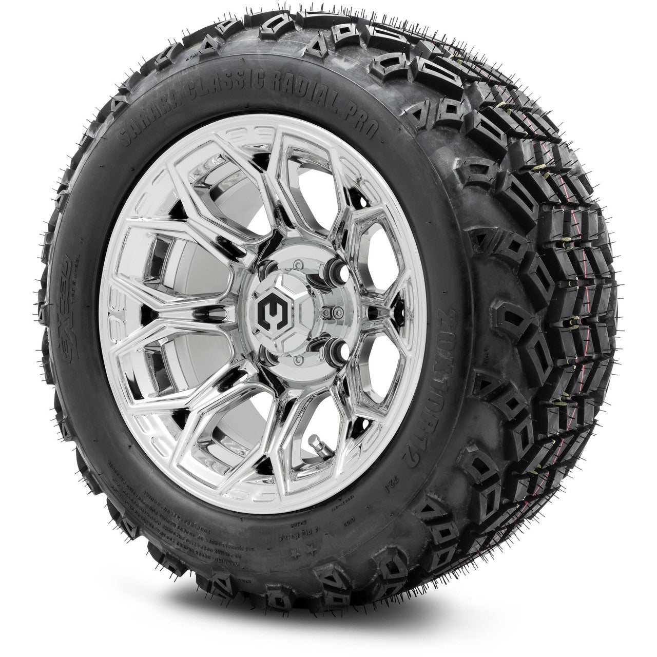 MODZ® 12" Halo Chrome Wheels & Off-Road Tires Combo