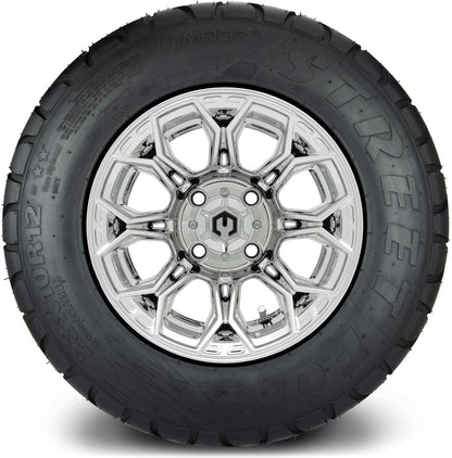 MODZ® 12" Halo Chrome Wheels & Street Tires Combo