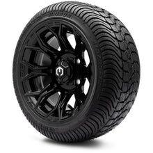 MODZ® 12" Halo Glossy Black Wheels & Street Tires Combo