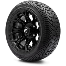 MODZ® 12" Halo Glossy Black Wheels & Street Tires Combo
