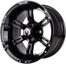 MODZ® Ambush Glossy Black 14" Golf Cart Wheel