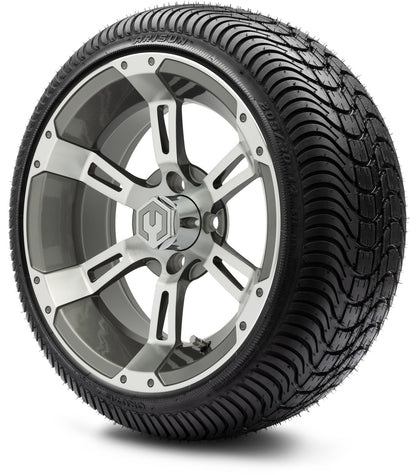 MODZ® 14" Ambush Gunmetal Wheels & Street Tires Combo