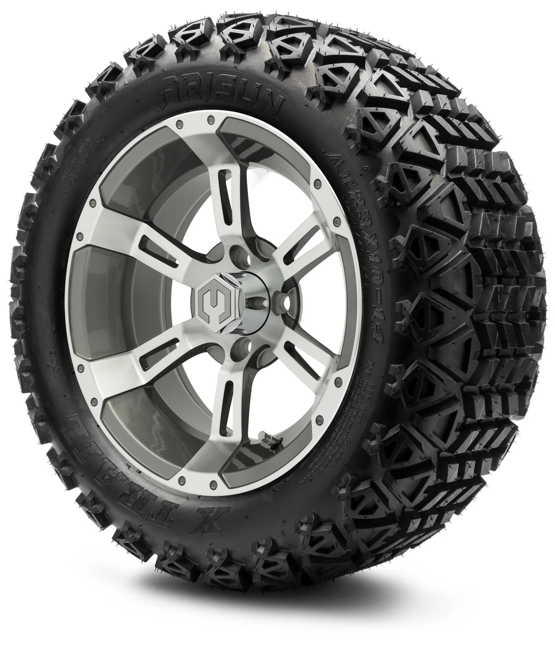 MODZ® 14" Ambush Gunmetal Wheels & Off-Road Tires Combo