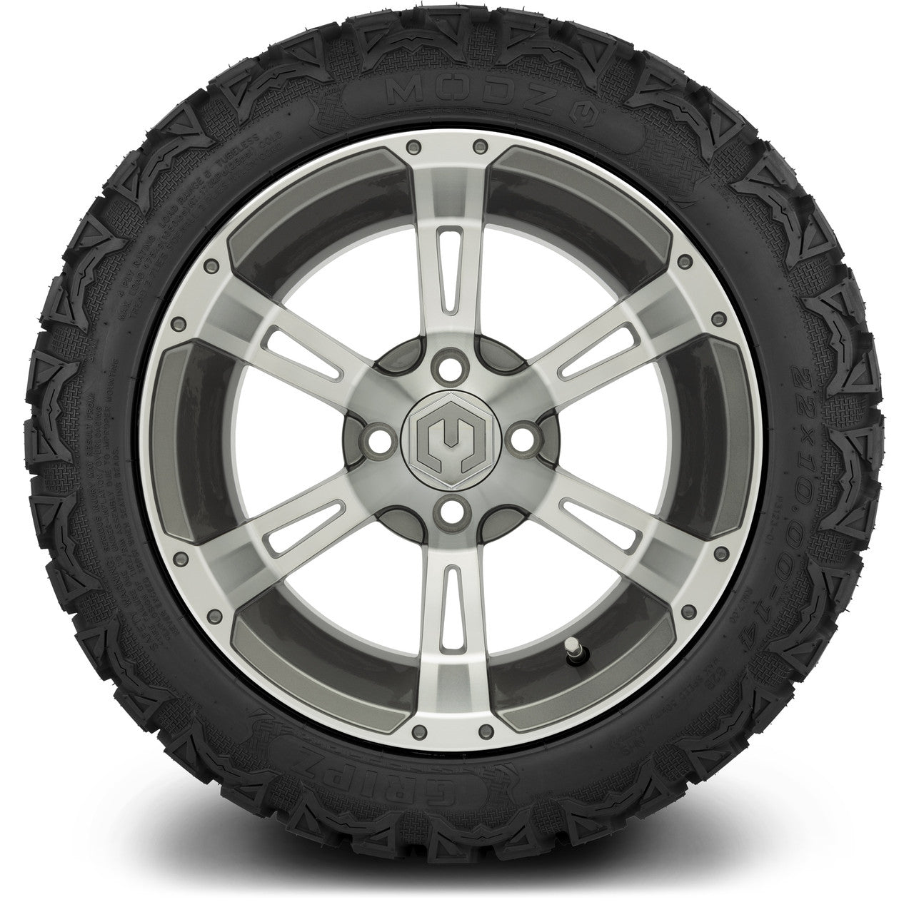 MODZ® 14" Ambush Gunmetal Wheels & Off-Road Tires Combo