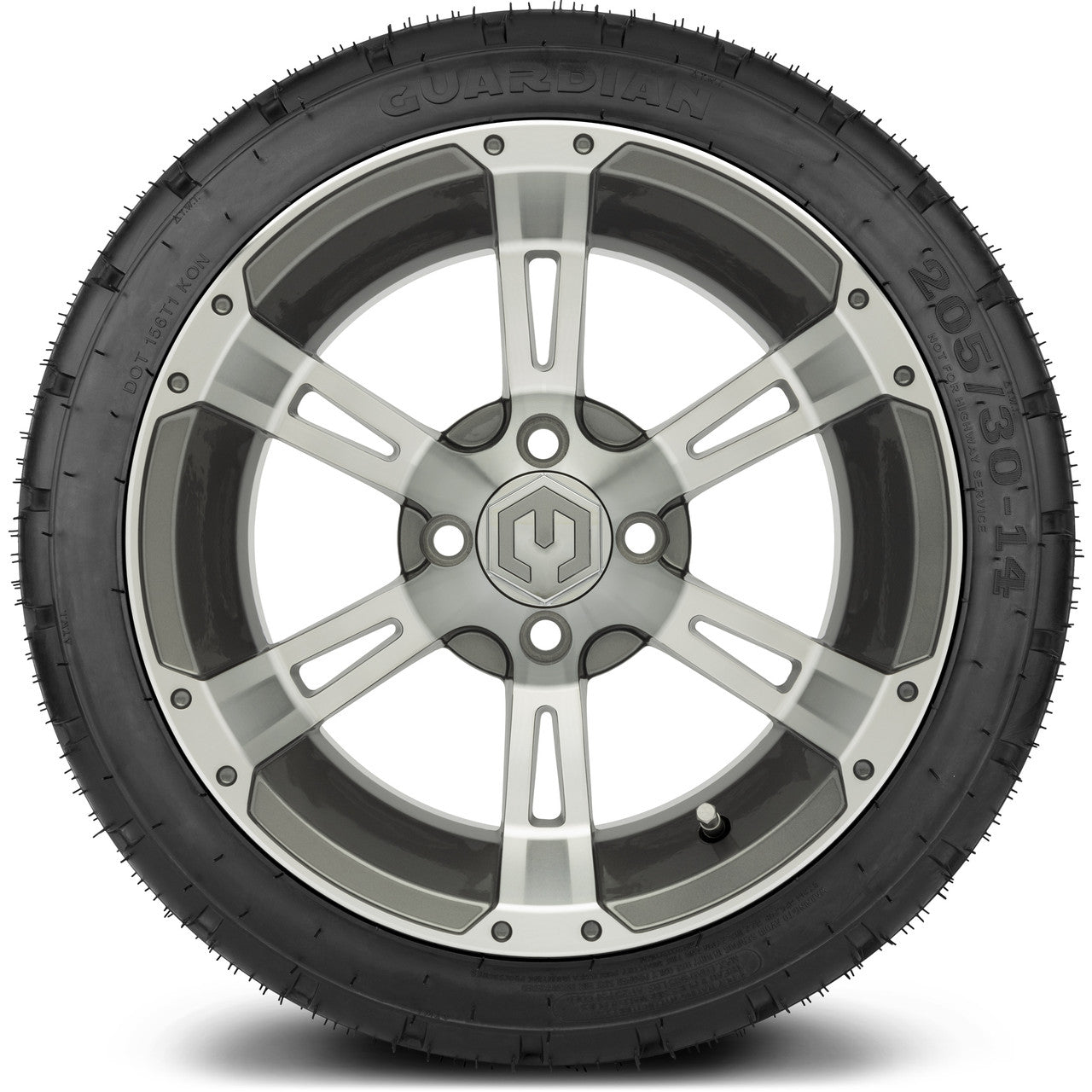 MODZ® 14" Ambush Gunmetal Wheels & Street Tires Combo