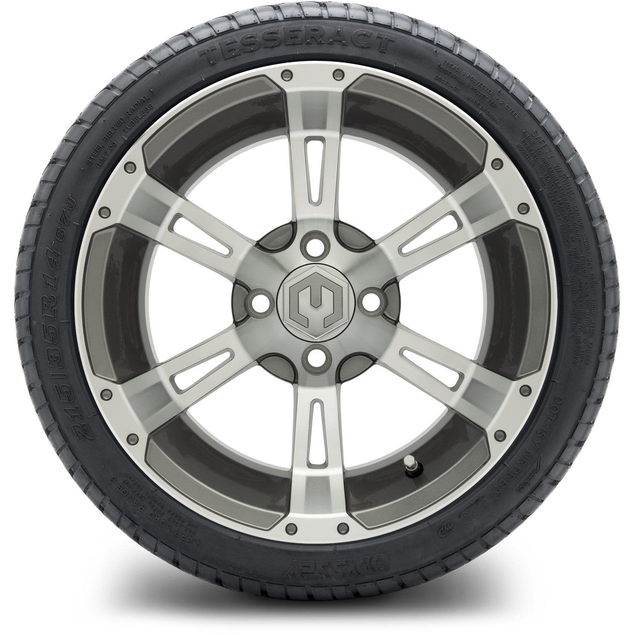 MODZ® 14" Ambush Gunmetal Wheels & Street Tires Combo