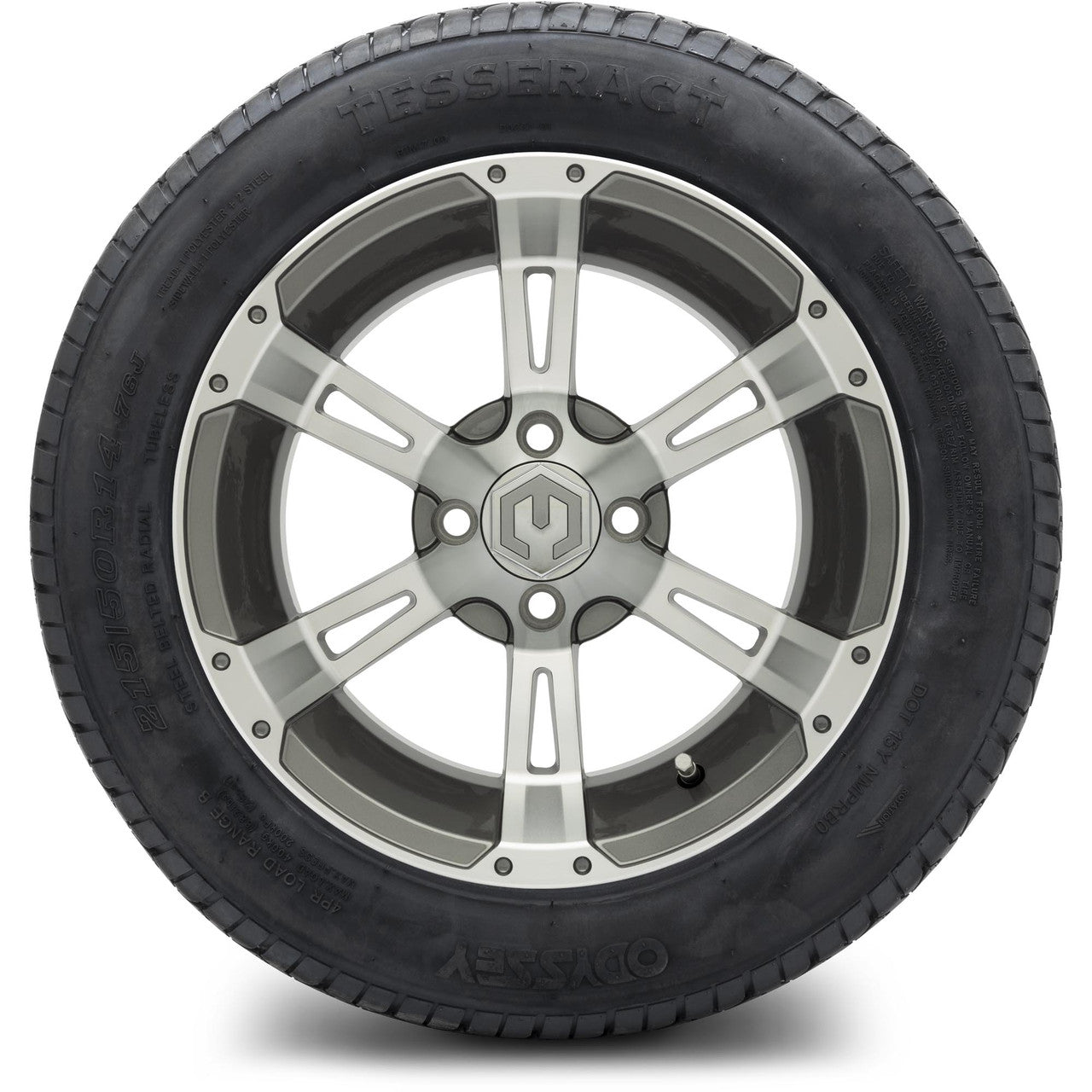 MODZ® 14" Ambush Gunmetal Wheels & Street Tires Combo