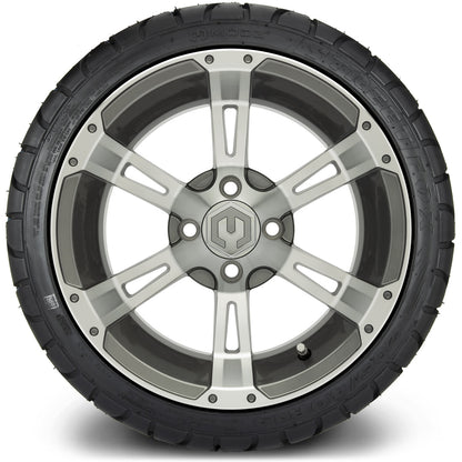 MODZ® 14" Ambush Gunmetal Wheels & Street Tires Combo
