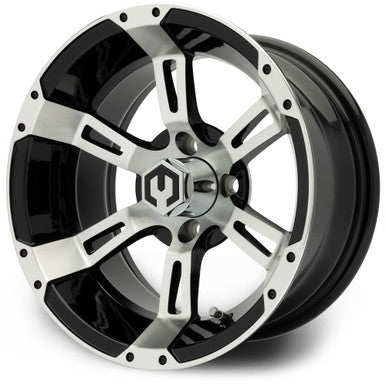 MODZ® Ambush Machine & Black 14" Golf Cart Wheel