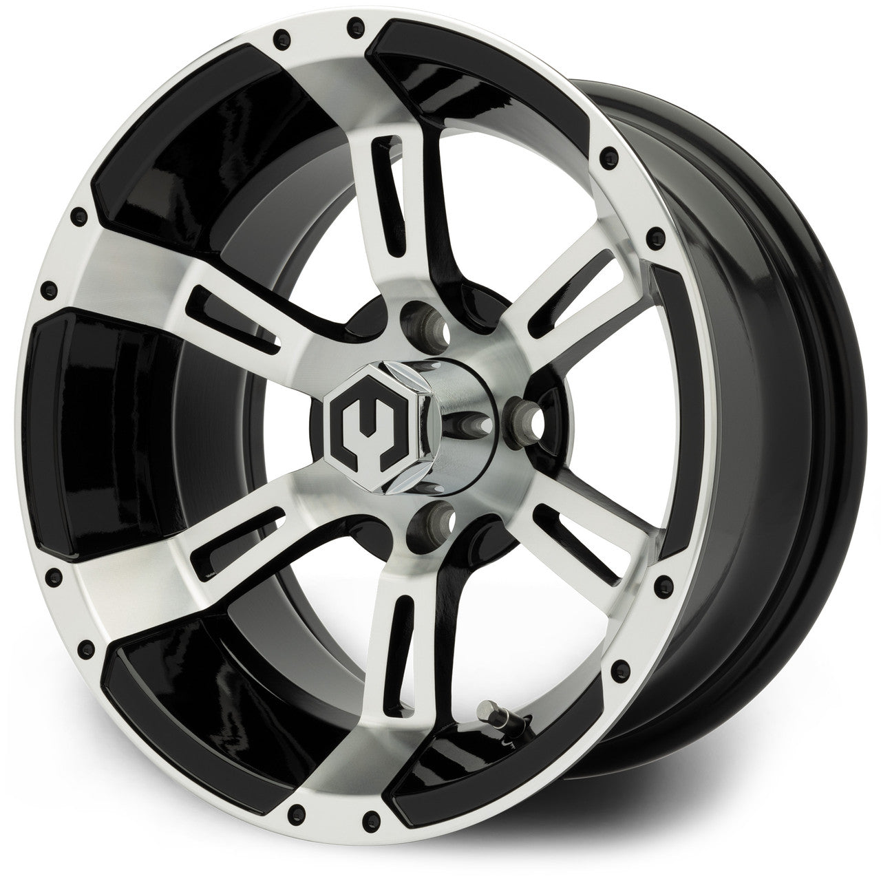MODZ® Ambush Machine & Black 14" Golf Cart Wheel