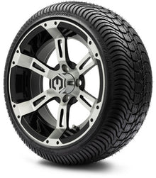 MODZ® 14" Ambush Machined Black Wheels & Street Tires Combo