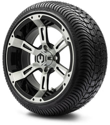 MODZ® 14" Ambush Machined Black Wheels & Street Tires Combo