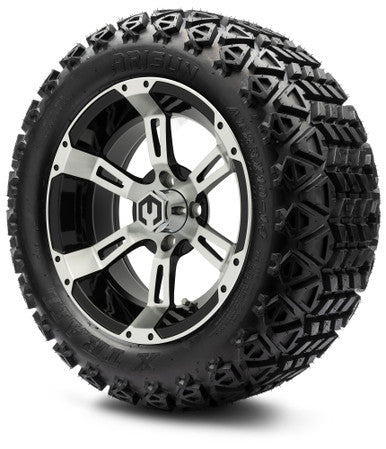 MODZ® 14" Ambush Machined Black Wheels & Off-Road Tires Combo