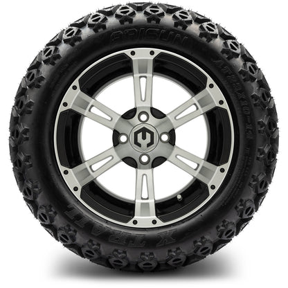 MODZ® 14" Ambush Machined Black Wheels & Off-Road Tires Combo