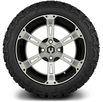 MODZ® 14" Ambush Machined Black Wheels & Off-Road Tires Combo