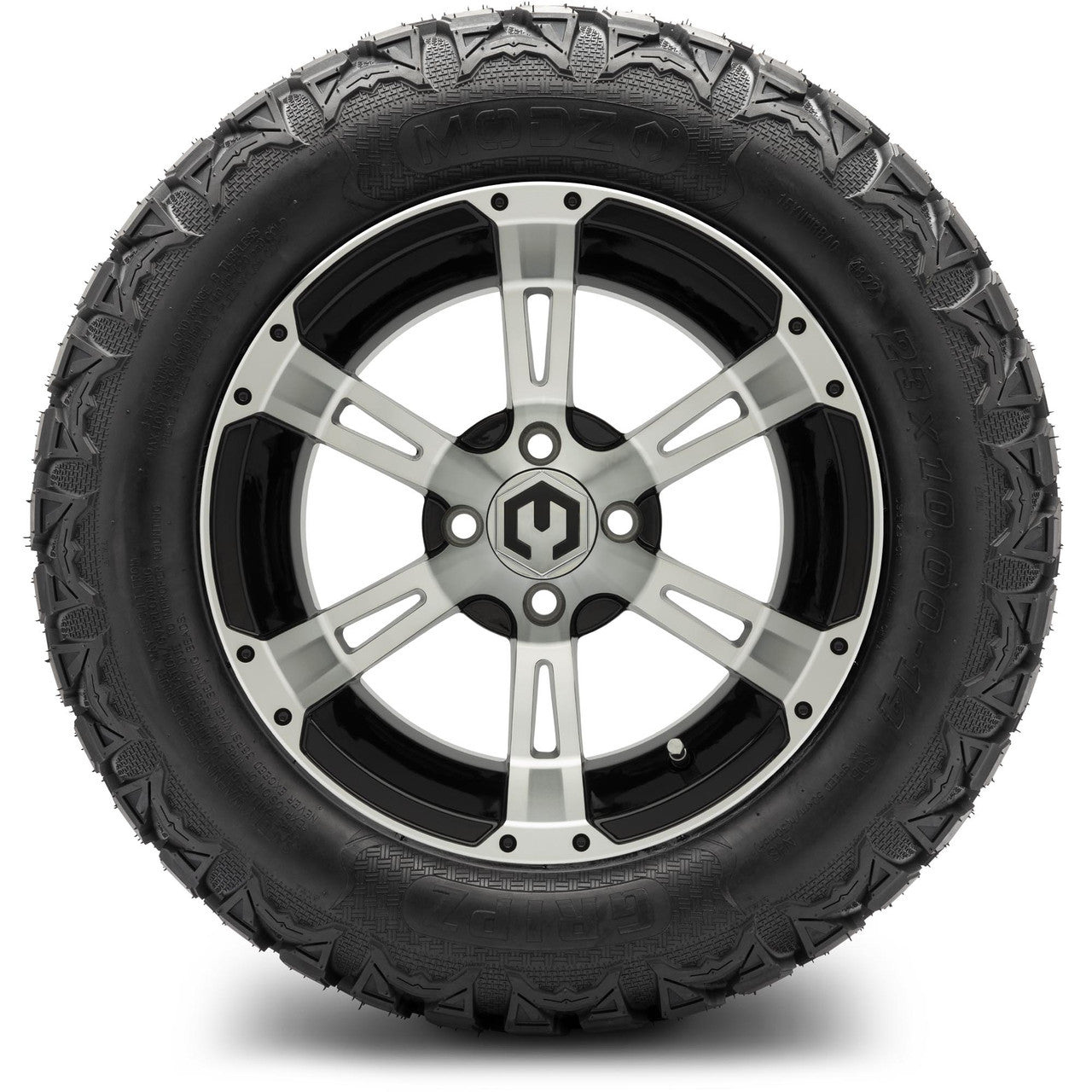 MODZ® 14" Ambush Machined Black Wheels & Off-Road Tires Combo