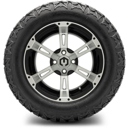 MODZ® 14" Ambush Machined Black Wheels & Off-Road Tires Combo