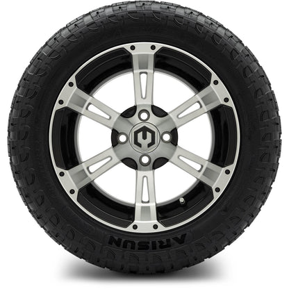 MODZ® 14" Ambush Machined Black Wheels & Off-Road Tires Combo