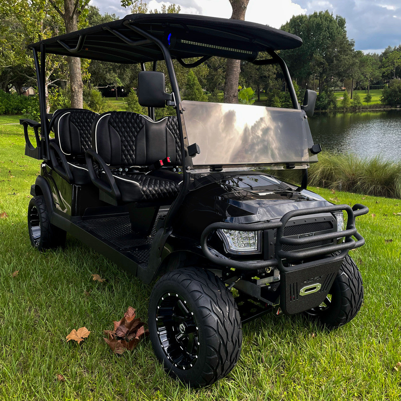 MODZ® 12" Assault Glossy Black with Ball Mill Wheels & Street Tires Combo