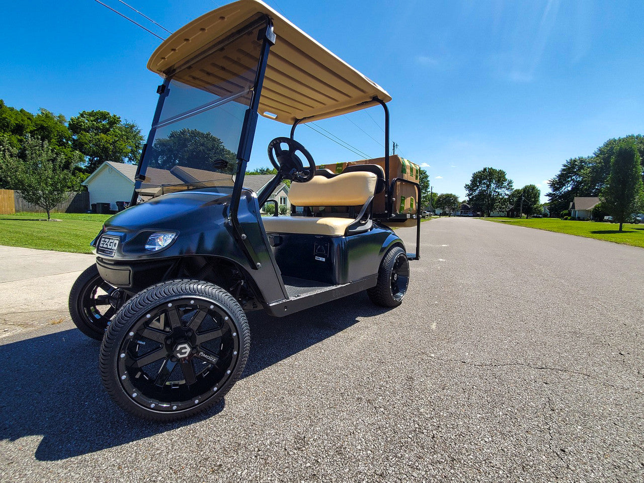 MODZ® 12" Assault Glossy Black with Ball Mill Wheels & Street Tires Combo