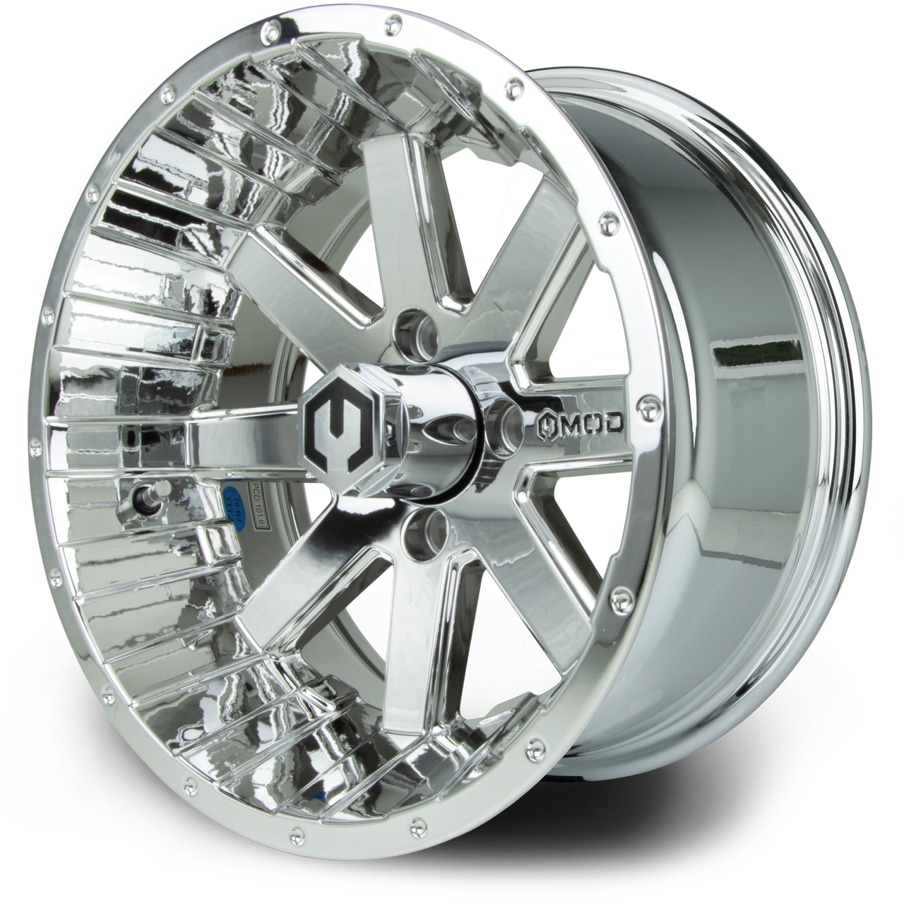 MODZ® Assault Chrome 14" Golf Cart Wheel