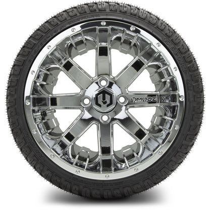 MODZ® 14" Assault Chrome Wheels & Street Tires Combo