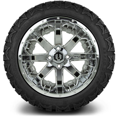 MODZ® 14" Assault Chrome Wheels & Off-Road Tires Combo