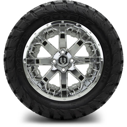 MODZ® 14" Assault Chrome Wheels & Off-Road Tires Combo